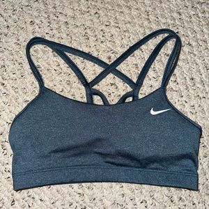 Blue Nike strappy sports bra size small